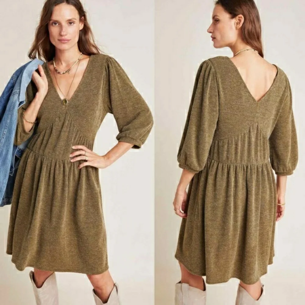 Ro & De Anthropologie Laura Tiered Tunic Dress - Picture 7 of 7